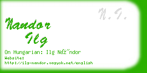 nandor ilg business card